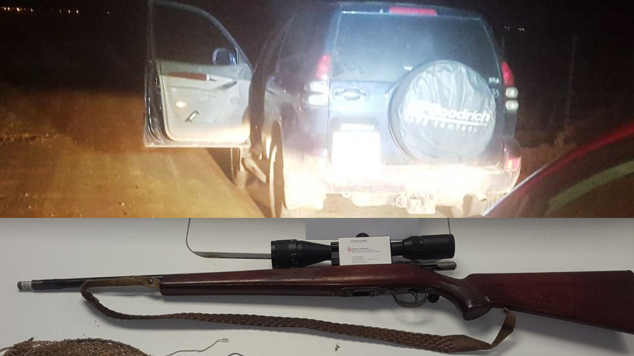 La Policía Forla ha denunciado a un cazador furtivo y drogado que ha sido sorprendido en Mendavia IMÁGENES CEDIDAS