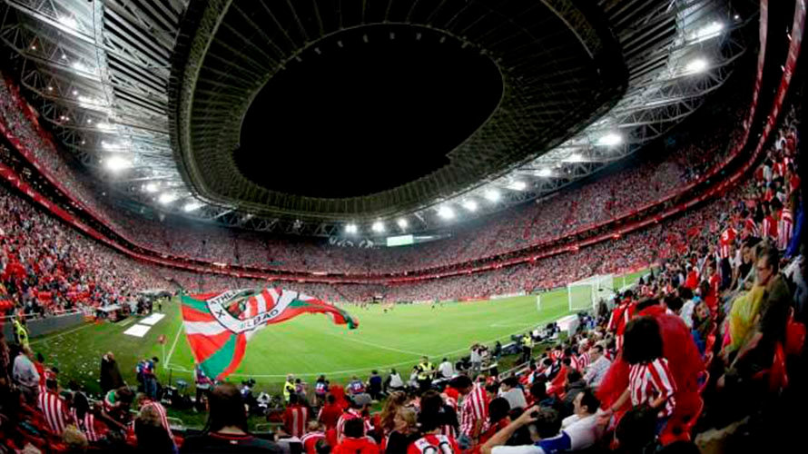 El estadio de San Mamés durante un partido EFE