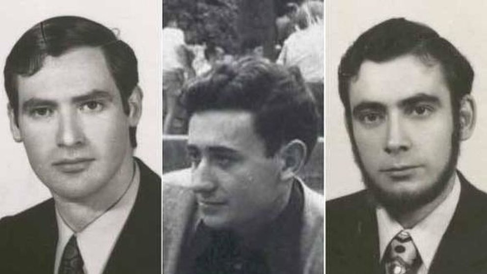 De izquierda a derecha, Fernando Veiga, Jorge Juan García y Humberto Fouz. EL ESPAÑOL