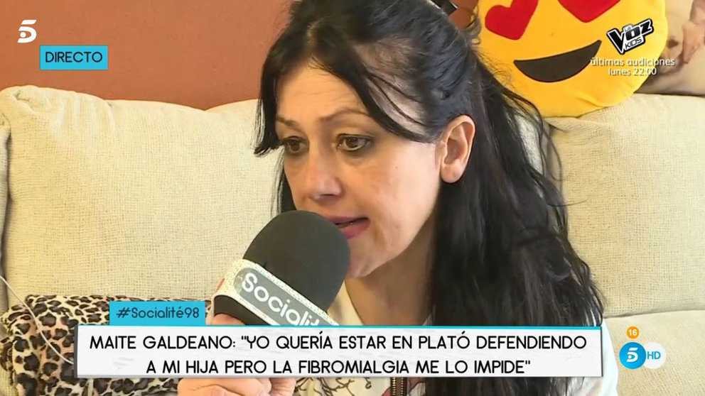 El programa Socialité entrevista a Maite Galdeano, la madre de la concursante pamplonesa de Supervivientes, Sofía Suescun. TELECINCO