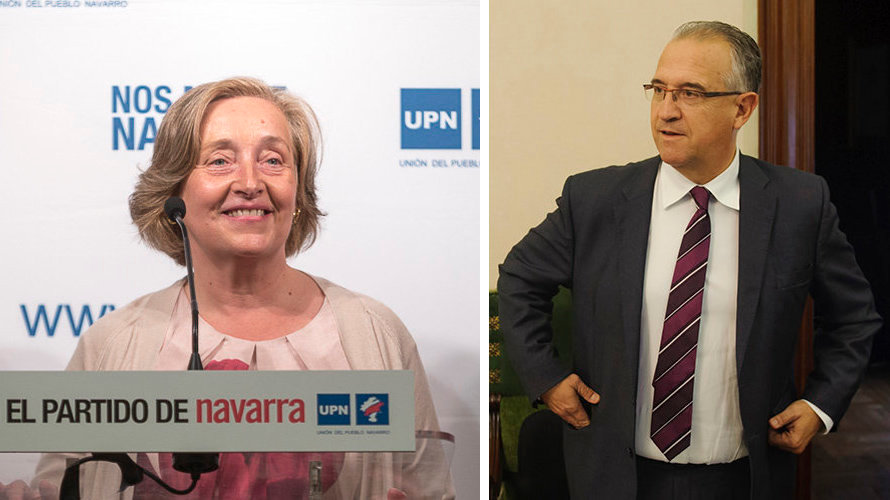 María Kutz y Enrique Maya, candidatos a las primarias de UPN en Pamplona. NAVARRACOM