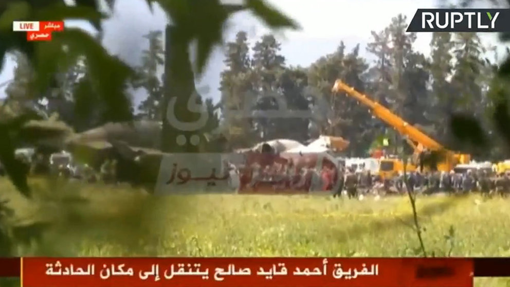 El avión accidentado en Argelia dejando 257 muertos. TWITTER