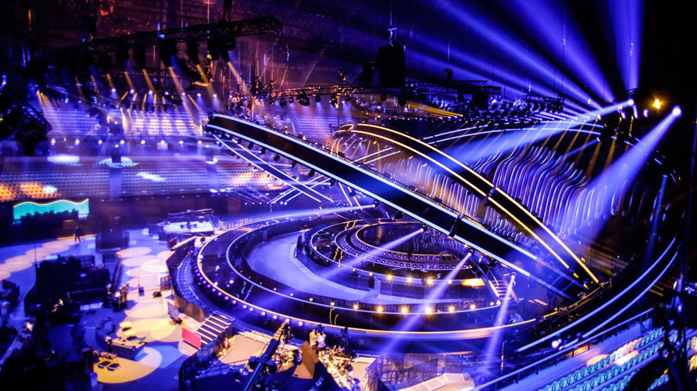 Aspecto que tiene el escenario de Eurovisión contruido en Lisboa. Thomas Hanses (ESC)