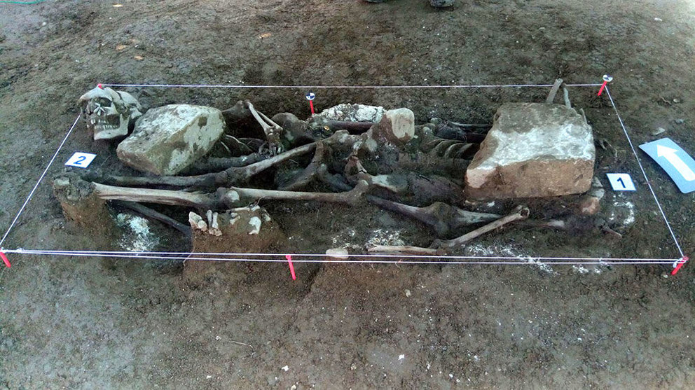 Exhumación en Ibero GOBIERNO DE NAVARRA