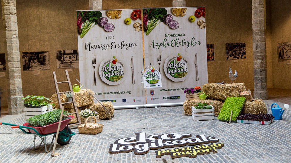Presentación de la III Feria 'Navarra Ecológica', que se celebrará el 18, 19 y 20 de mayo en la antigua estación de autobuses de Pamplona (01). IÑIGO ALZUGARAY