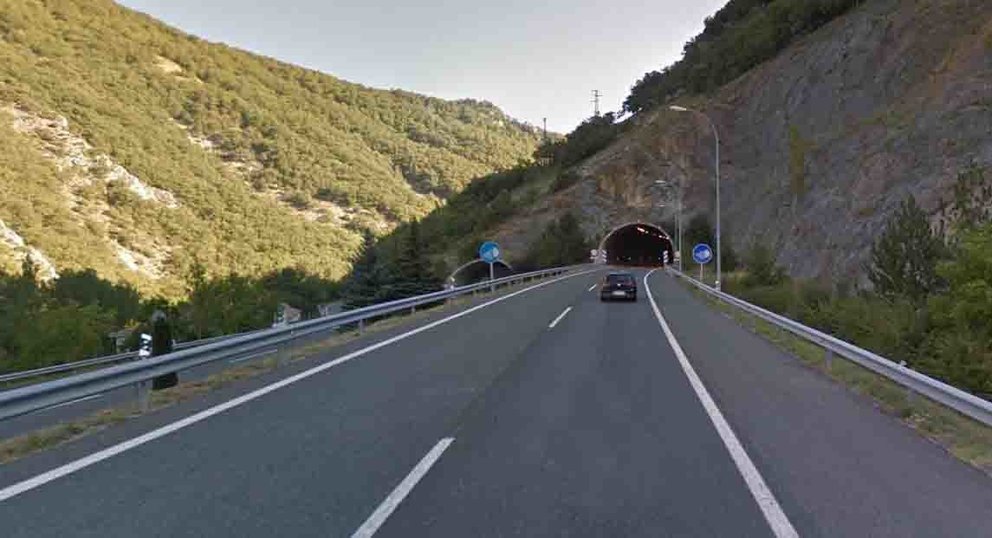 El tramo del desvío incluye el túnel de Ferrería, en la imagen.