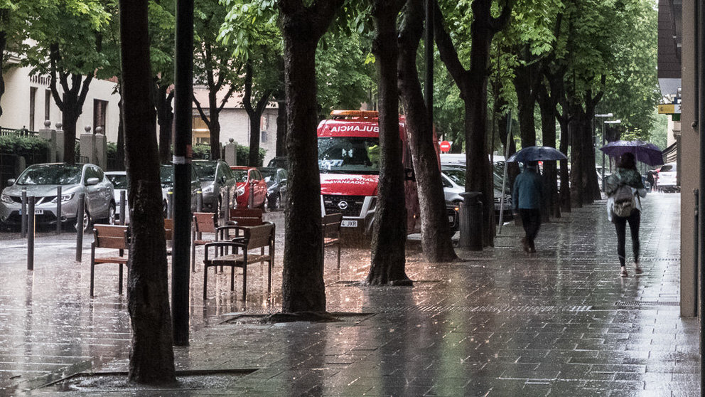 Tarde de lluvia en Pamplona (27). IÑIGO ALZUGARAY