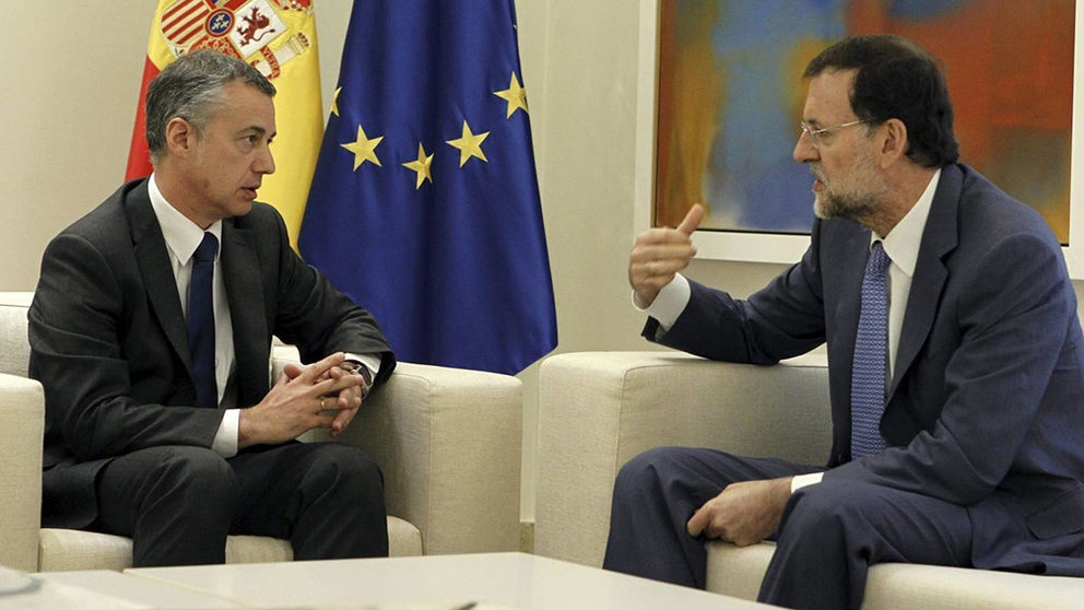 El lehendakari Iñigo Urkullu se reúne con el presidente del Gobierno español, Mariano Rajoy, en una visita a Moncloa EFE
