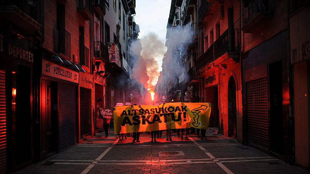 Concentración y manifestación en Pamplona por el caso de Alsasua. MIGUEL OSÉS_18