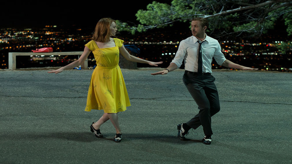 Emma Stone y Ryan Gosling en &#39;La la land&#39;