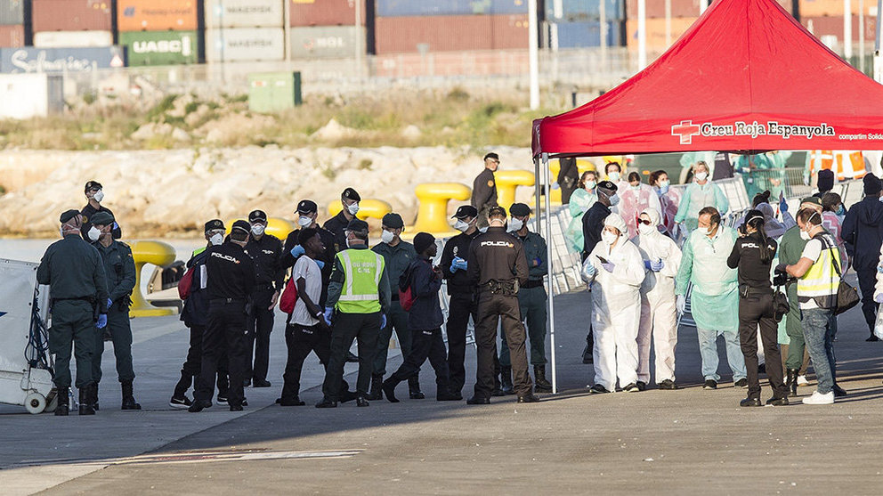 Desembarco de inmigrantes en Valencia EUROPA PRESS