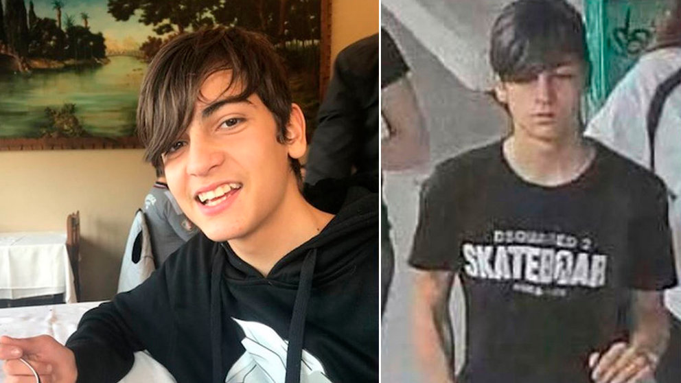 Imagen de Roberto, el niño dibujante de 14 años desaparecido el fin de semana en Barcelona TWITTER 1