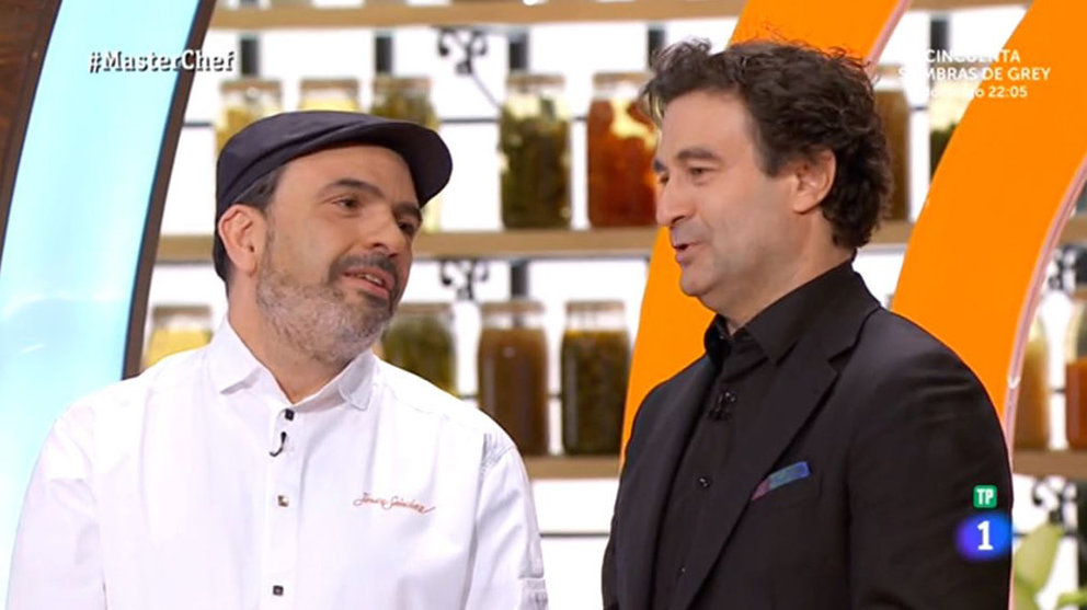 Jesús Sánchez Sainz, el cocinero navarro ganador de dos estrellas Michelín en el Cenador de Amós, ha visitado MasterChef RTVE (2)