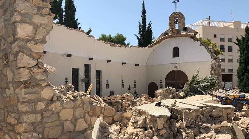 La iglesia alicantina que se ha derrumbado
