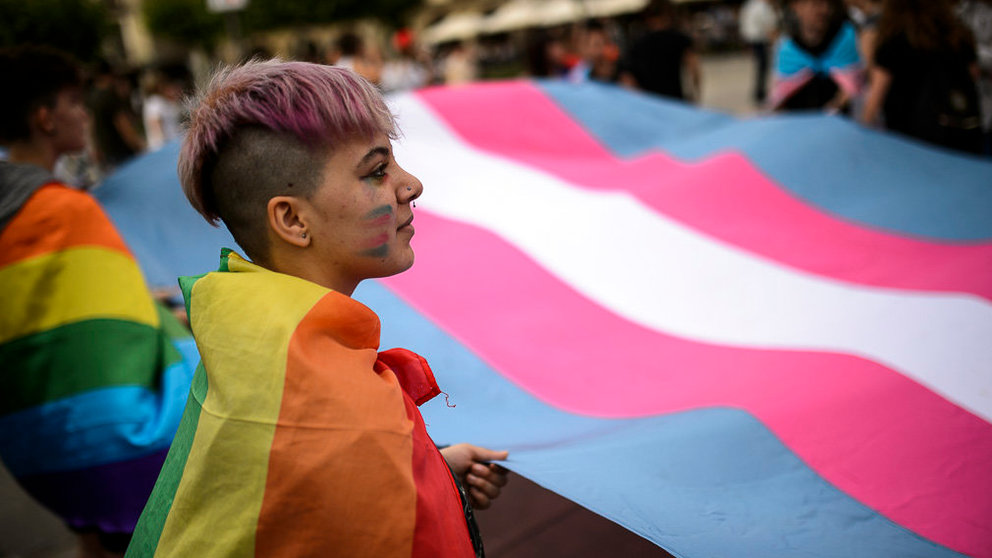 La Plataforma 28J conmemora el Día Internacional del Orgullo LGTB con una manifestación. PABLO LASAOSA 19