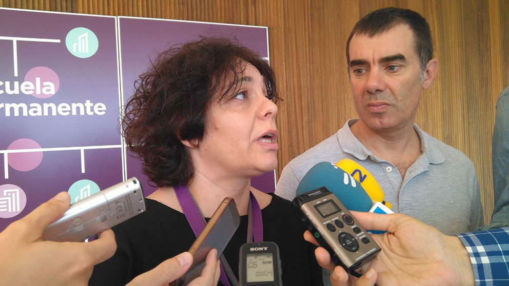 Gloria Elizo y Eduardo Santos, de Podemos EUROPA PRESS