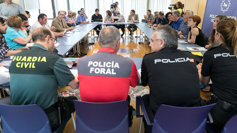 Reunión de la Junta Local de Protección Civil para tratar aspectos para las próximas fiestas de San Fermín (10). IÑIGO ALZUGARAY