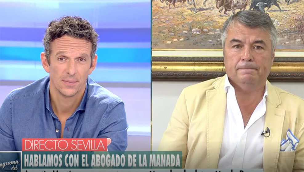 Un momento de la entrevista entre Joaquín Prat y Agustín Martínez Becerra