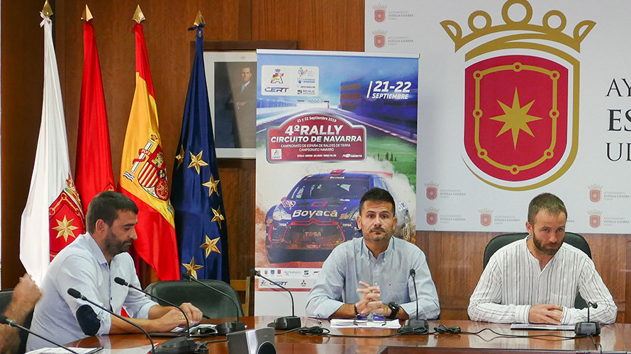 Presentación del IV Rally Navarra en Estella Cedida.