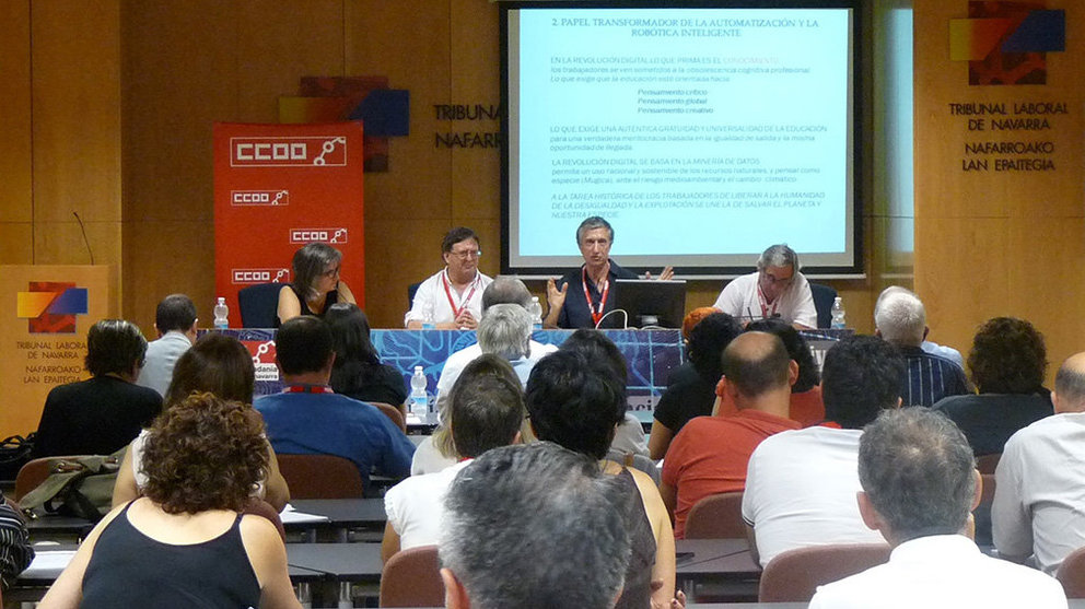 CCOO reflexiona en una jornada en Pamplona sobre los efectos que tendrá la revolución digital en las relaciones laborales IMAGEN CEDIDA