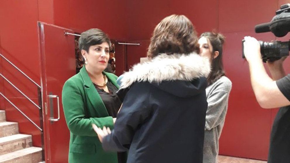 María Solana, entrevistada durante un congreso de coeducación en Madrid GOBIERNO DE NAVARRA