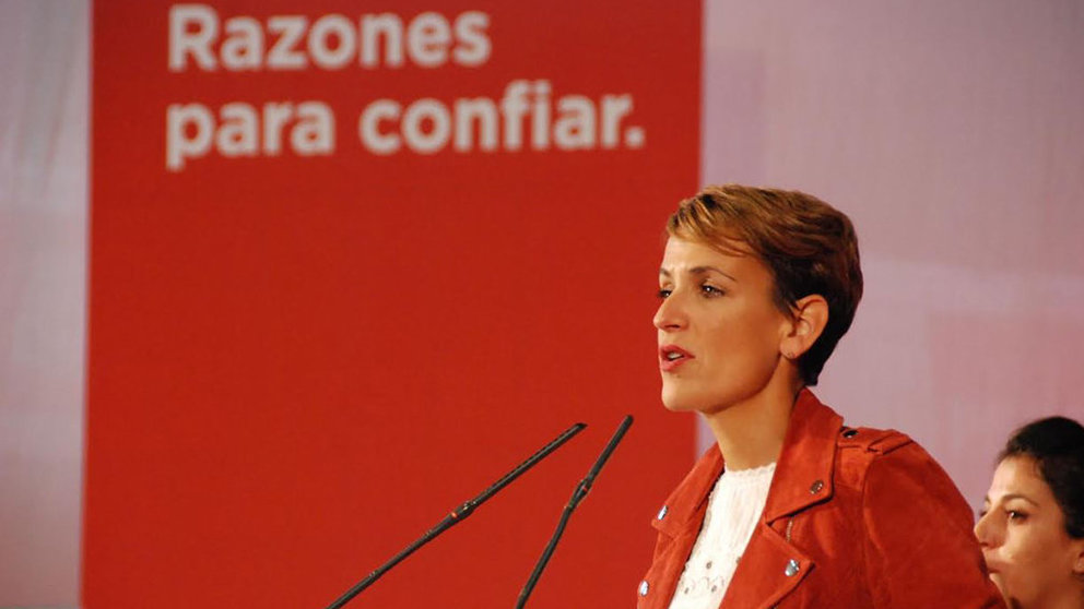 María Chivite, en el Día de la Rosa del PSOE celebrado en Cascante CEDIDA