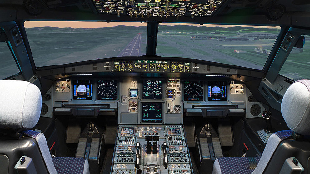 Imagen de un simulador de vuelos ARCHIVO