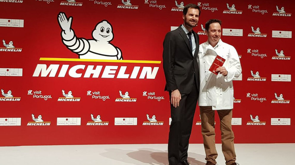 El cocinero navarro David Yárnoz recoge su segunda estrella Michelin TWITTER GUÍA MICHELIN