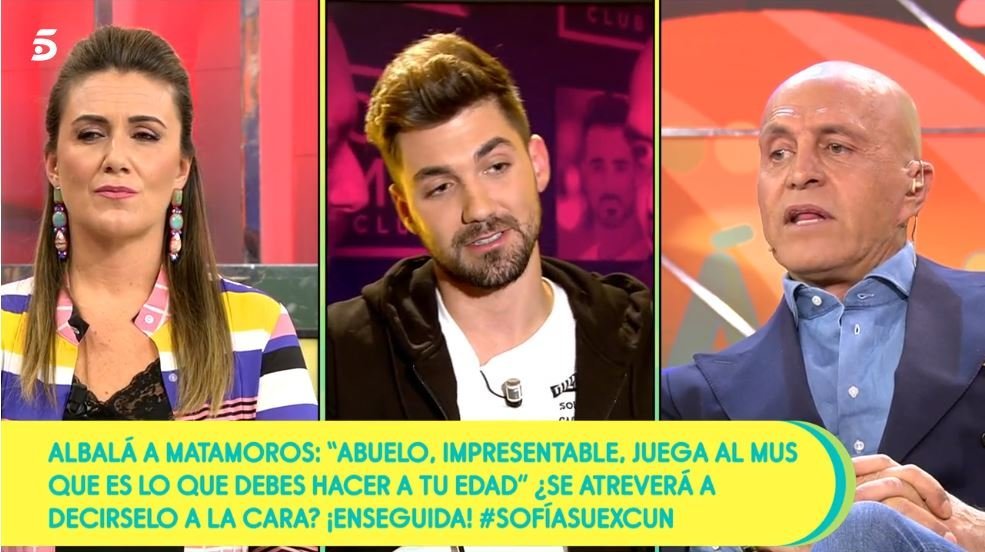Kiko Matamoros y Alejandro Albalá se increparon mutuamente en el programa de Telecinco presentado por Carlota Corredera