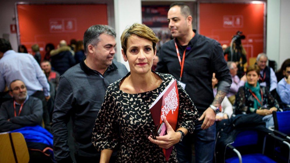 El PSN-PSOE celebra una reunión de su Comité Regional, en la que interviene la secretaria general, María Chivite.. MIGUEL OSÉS_3