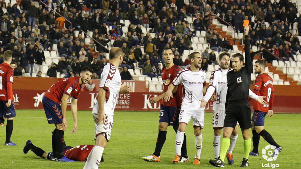 Imagen del partido Albacete BP - C.A. Osasuna en el Carlos Belmonte. LA LIGA 123