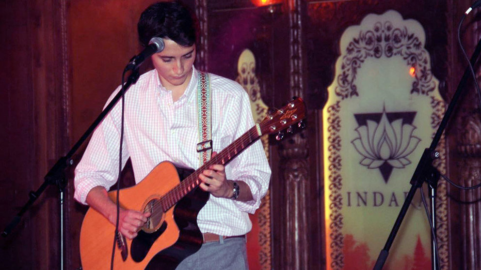 Alberto Ramírez García-Mina, durante un concierto en la sala Indara de Pamplona.