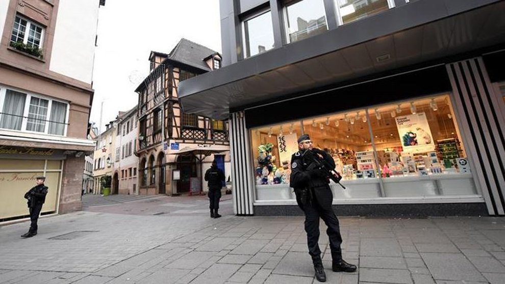 El despliegue policial en la ciudad francesa de Estrasburgo EFE
