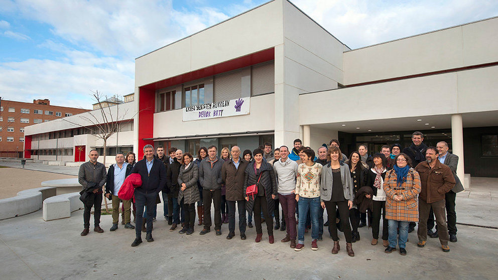 Inauguración del instituto Iparralde en el barrio de San Jorge en Pamplona GOBIERNO DE NAVARRA