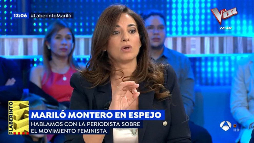 La presentadora navarra Mariló Montero ha intervenido en Espejo Público para analizar el movimiento feminista ANTENA 3