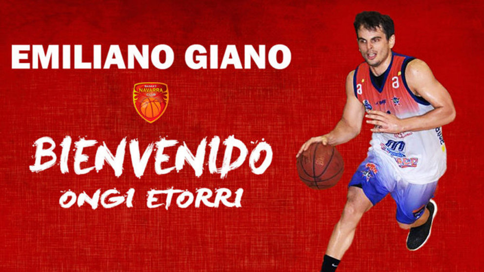 Emiliano Giano ya es jugador del Basket Navarra