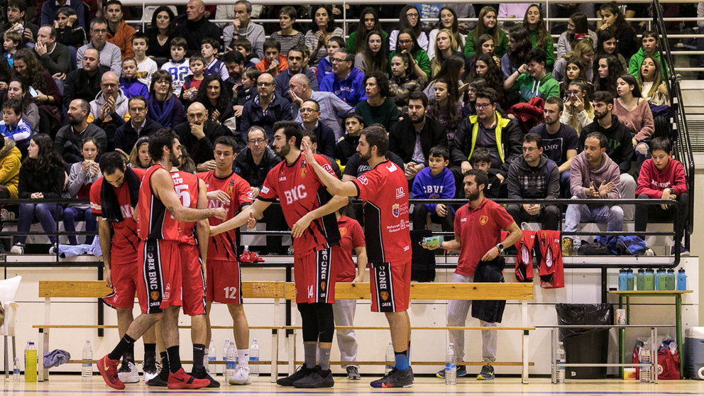 Partido de la liga LEB Plata de Baloncesto entre Basket Navarra y Marín Pontevedra (15). IÑIGO ALZUGARAY