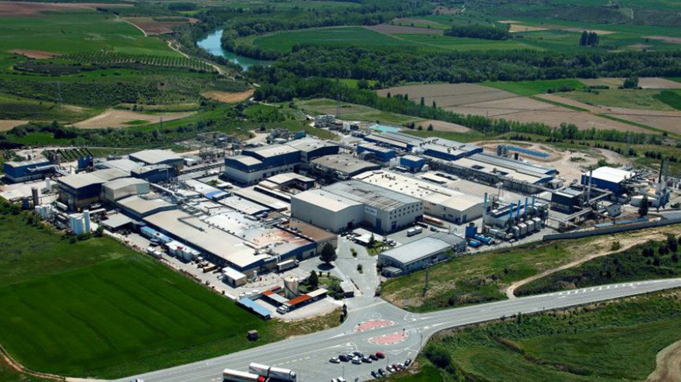 Vista aérea del centro de producción de Viscofan en Cáseda Foto NAVARRA CAPITAL