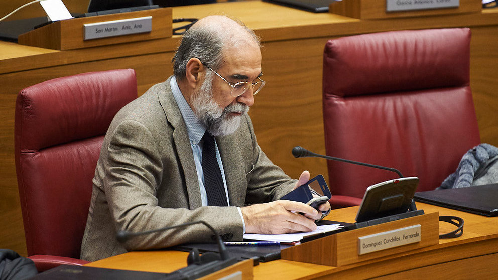 Dominguez, consejero de salud del Gobierno de Navarra. PABLO LASAOSA