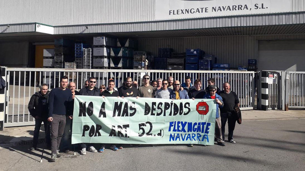 La plantilla de Flexngate se manifiesta por el despido de un trabajador ELA