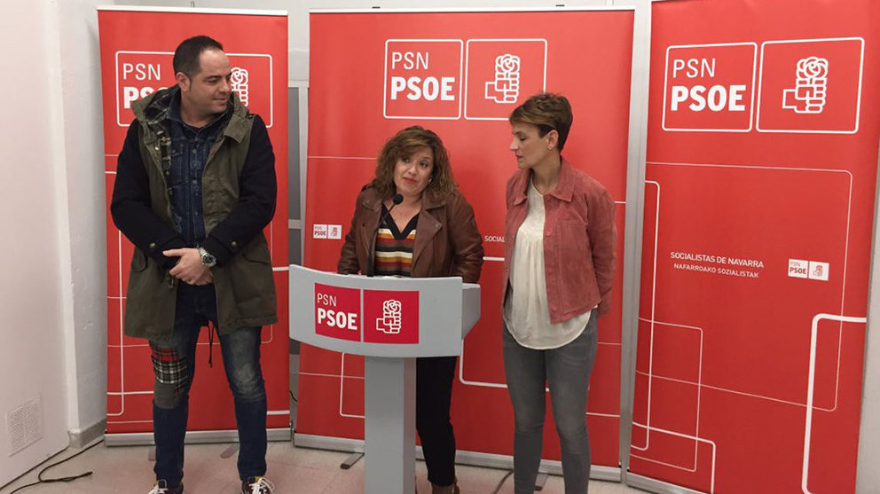 María Chivite, en la inauguración de la nueva sede del PSN en Tudela TWITTER (@PSNPSOE)