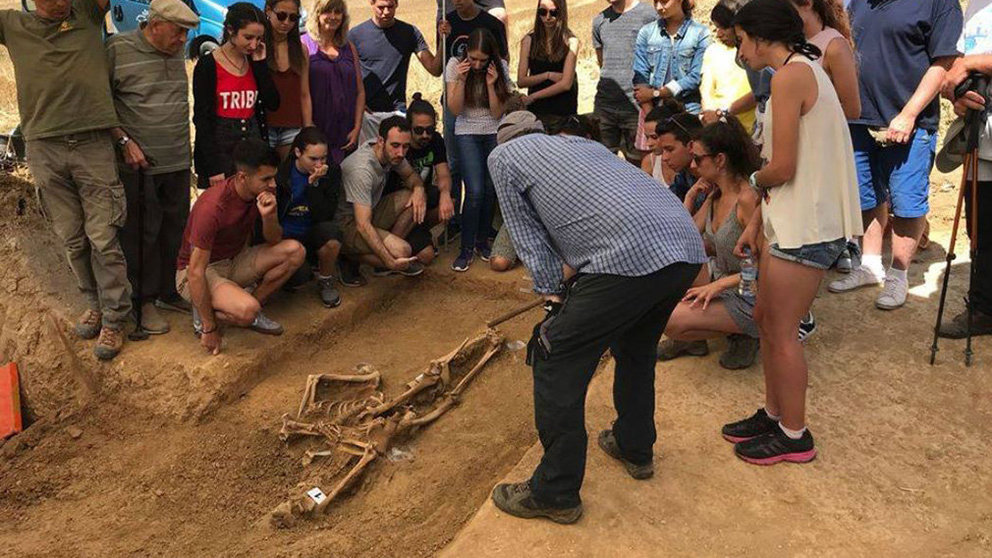 Exhumación de los restos mortales de una víctima del golpe de 1936 GOBIERNO DE NAVARRA