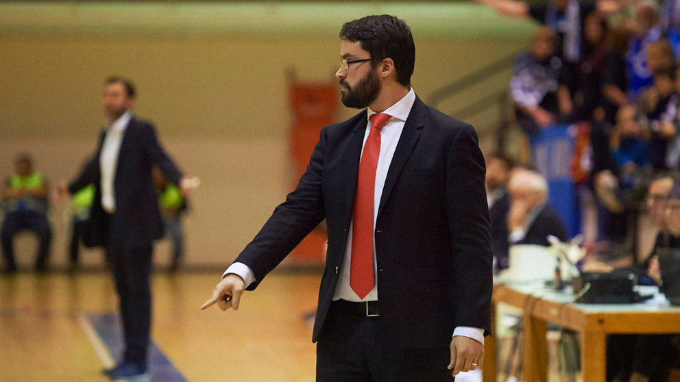 Xabi Jiménez, Basket Navarra se ententa al Alicante en Pamplona. PABLO LASAOSA 3