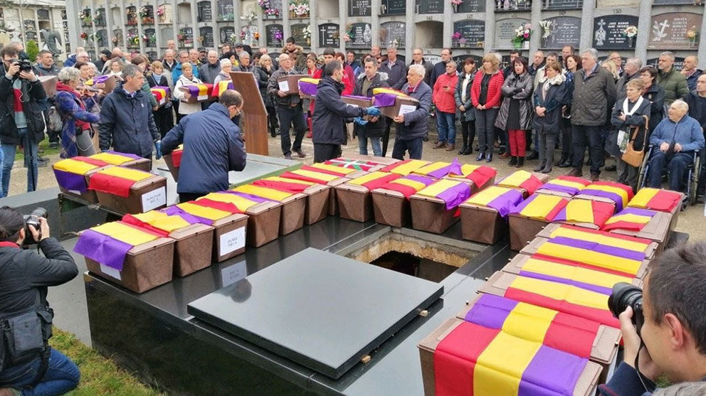 Inhumados en el cementerio de Pamplona los restos de 46 víctimas de la Guerra Civil sin identificar EUROPA PRESS