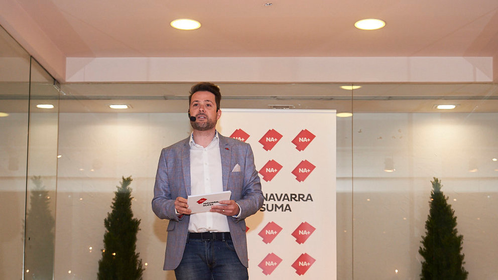 Alejandro Toquero, candidato de Navarra Suma a la alcaldía de Tudela presenta su candidatura. PABLO LASAOSA 1