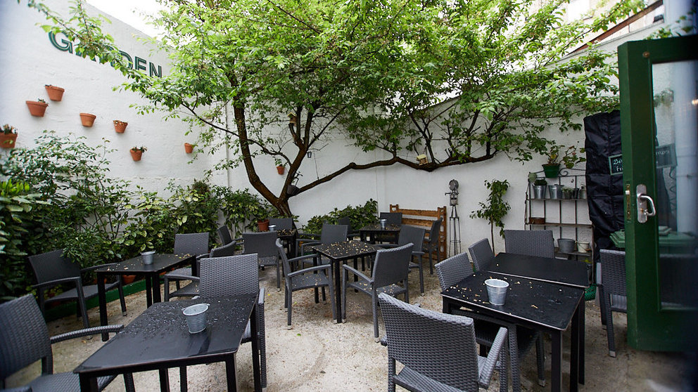 Bar 'El patio de mi casa' en la calle Conde Oliveto de Pamplona (04). IÑIGO ALZUGARAY