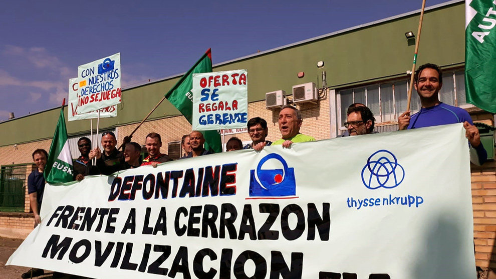 La plantilla de Defontaine Ibérica inicia una huelga indefinida para mejorar los contenidos del convenio de empresa