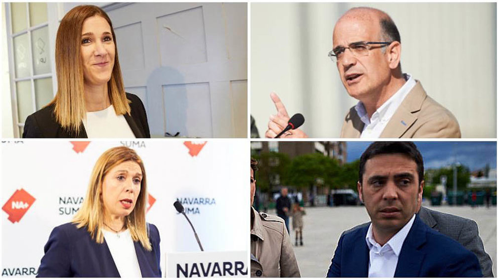 Ruth Goñi. Alberto Catalán, Amelia Salanueva y Toni Magdaleno, senadores por Navarra.