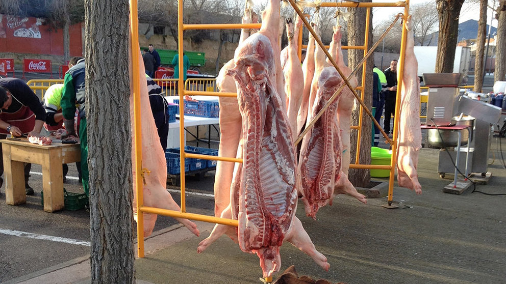 Imagen de una matanza de cerdos. EUROPA PRESS