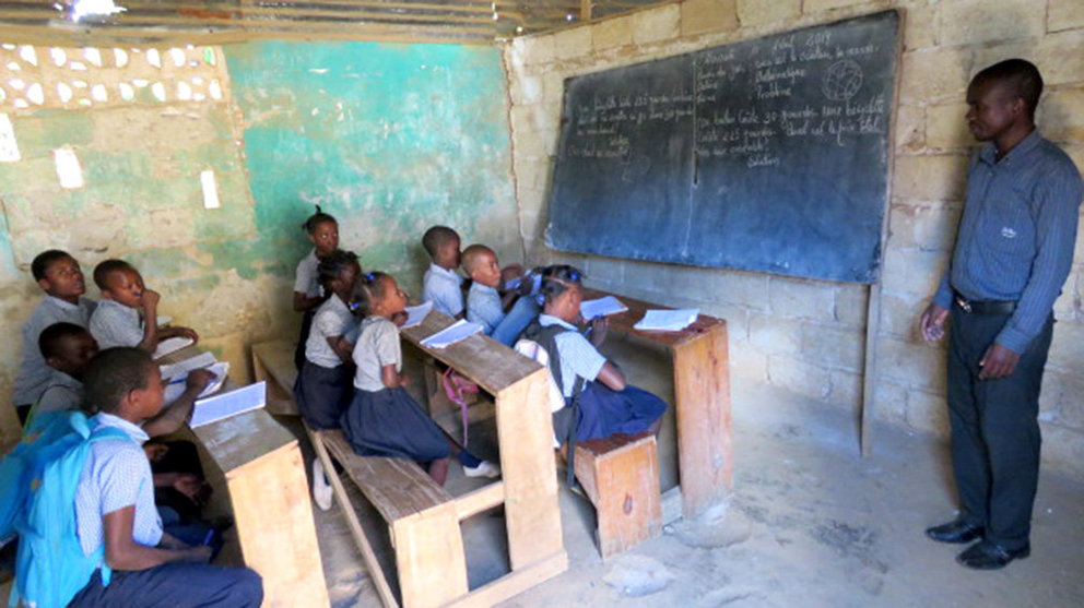 Un centro escolar de Haití que participará en el proyecto desarrollado por la ONGD navarra Nuevo Futuro Foto NUEVO FUTURO